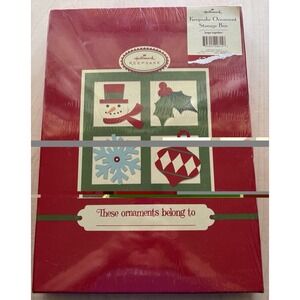 Vtg Hallmark Keepsake Ornament Storage Box NIP 2007 Christmas Striped
